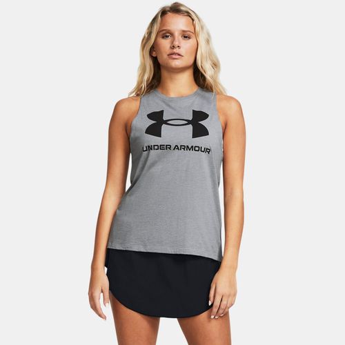 Débardeur Rival Acier Medium Heather / Noir / Noir M - Under Armour - Modalova