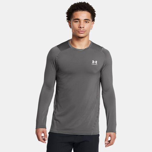 Haut ajusté à manches longues HeatGear® Castlerock / Blanc S - Under Armour - Modalova