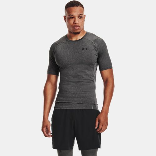 Haut à manches courtes HeatGear® Carbon Heather / Noir XL - Under Armour - Modalova