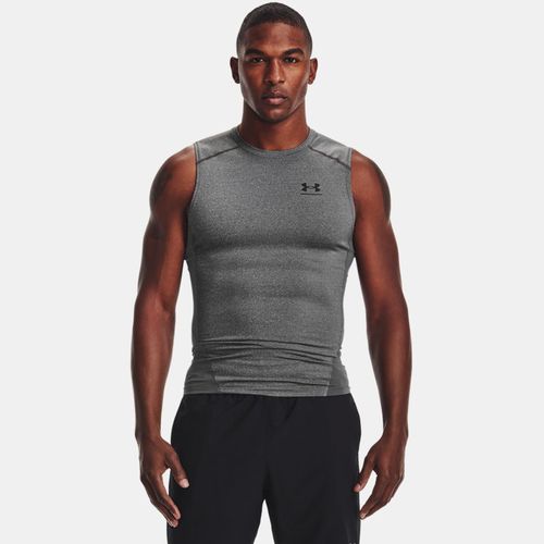 Haut sans manches HeatGear® Carbon Heather / Noir L - Under Armour - Modalova