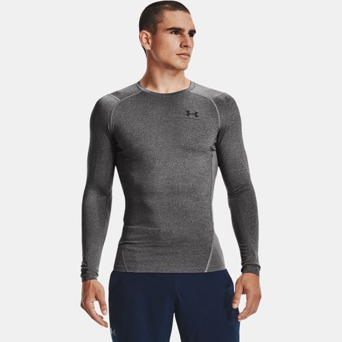 Haut à manches longues HeatGear® Carbon Heather / Noir L - Under Armour - Modalova