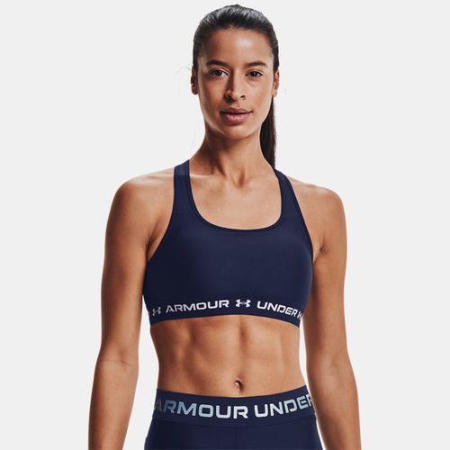 Brassière de sport à dos croisé et maintien modéré Armour® Midnight Marine / Midnight Marine / Blanc L - Under Armour - Modalova