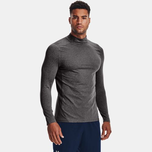 Baselayer ajusté à col montant ColdGear® Charcoal Light Heather / Noir S - Under Armour - Modalova