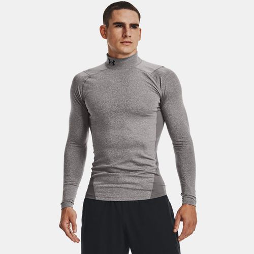 Baselayer à col montant de compression ColdGear® Charcoal Light Heather / Noir M - Under Armour - Modalova