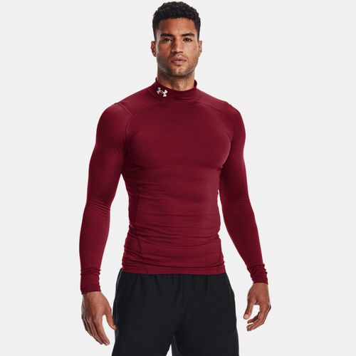 Baselayer à col montant de compression ColdGear® Cardinal / Blanc XXL - Under Armour - Modalova