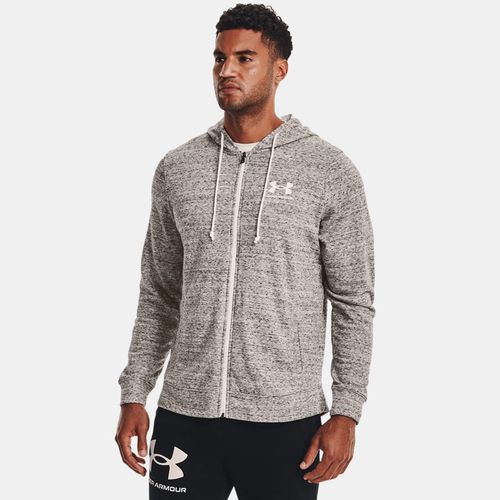 Haut entièrement zippé Rival Terry Onyx / Onyx L - Under Armour - Modalova