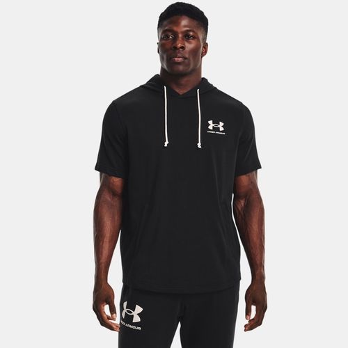 Sweat à capuche et manches courtes Rival Terry / Onyx Blanc XL - Under Armour - Modalova