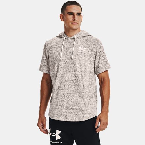 Sweat à capuche et manches courtes Rival Terry Onyx / Onyx S - Under Armour - Modalova