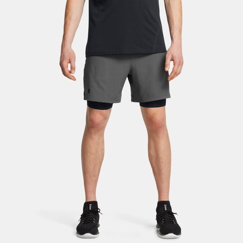 Short 2-en-1 Vanish Woven Castlerock / Noir / Noir XXL - Under Armour - Modalova