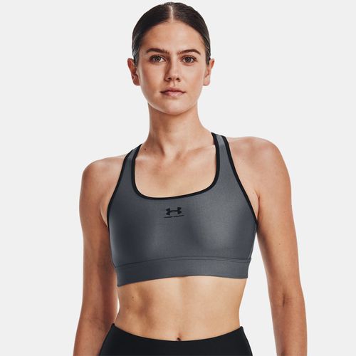 Brassière de sport sans rembourrage à maintien modéré HeatGear® Pitch / Noir / Noir S - Under Armour - Modalova