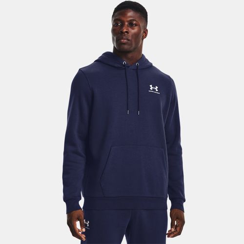 Sweat à capuche Icon Fleece Midnight Marine / Blanc L - Under Armour - Modalova