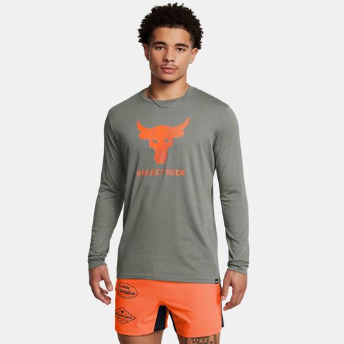 Haut à manches longues Project Rock Brahma Bull Clay / Team Orange XL - Under Armour - Modalova