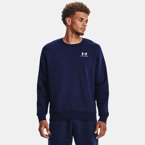 Haut à col ras du cou Icon Fleece Midnight Marine / Blanc L - Under Armour - Modalova