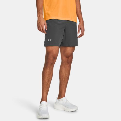 Short Launch Elite 18 cm Castlerock / Castlerock / réfléchissant 3XL - Under Armour - Modalova