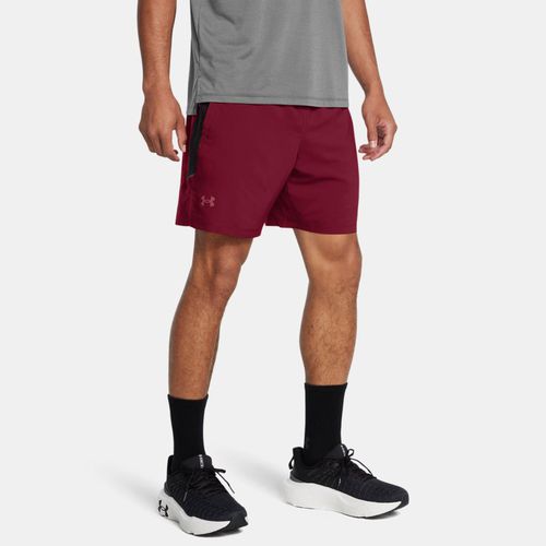 Short 2-en-1 Launch Elite 18 cm Cardinal / Noir / réfléchissant M - Under Armour - Modalova