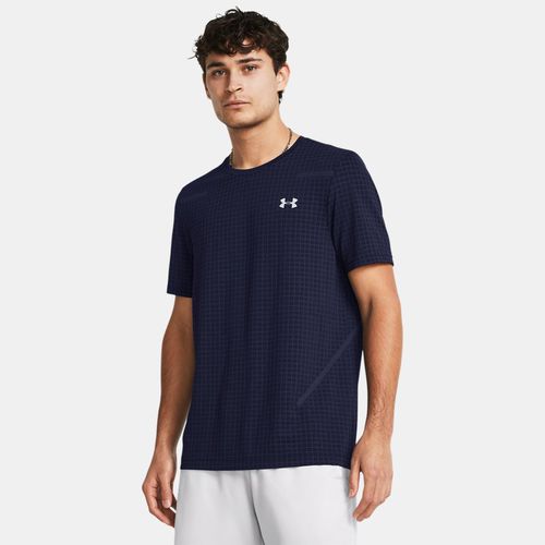 Haut à manches courtes Seamless Grid Midnight Marine / Mod Gris XXL - Under Armour - Modalova