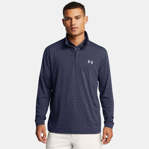 Haut ¼ zip imprimé Playoff Midnight Marine / Blanc / Acier S - Under Armour - Modalova