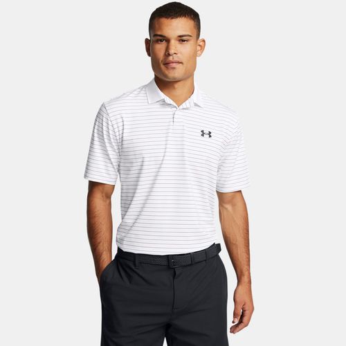 Polo Matchplay Stripe / Retro Vert / Noir S - Under Armour - Modalova