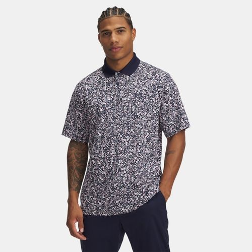 Polo imprimé Matchplay Midnight Marine / Downpour Gris / Blanc L - Under Armour - Modalova