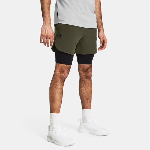 Short 2-en-1 Vanish Elite Marine OD / Noir / Noir XL - Under Armour - Modalova