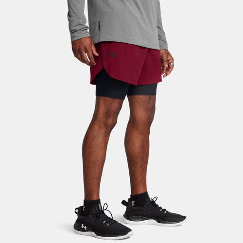 Short 2-en-1 Vanish Elite Cardinal / Noir / Noir XL - Under Armour - Modalova