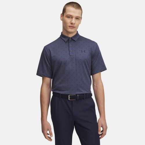 Polo imprimé Playoff 3.0 Downpour / Midnight Bleu Marine L - Under Armour - Modalova