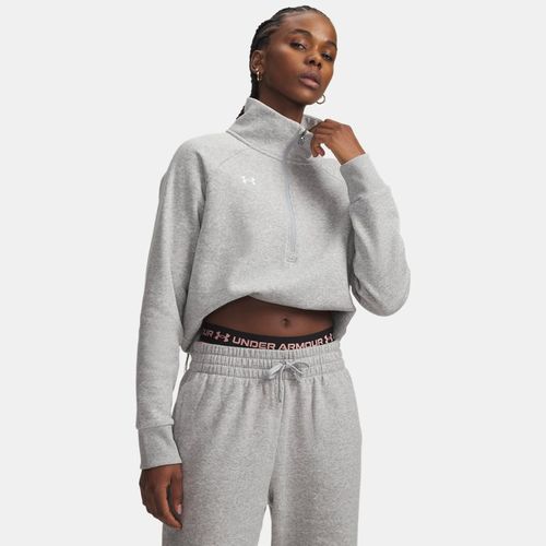 Haut ½ zip Rival Fleece Mod Light Heather / Blanc XL - Under Armour - Modalova