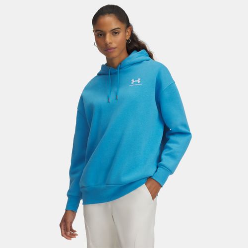 Sweat à capuche oversize Icon Fleece Ether / Blanc L - Under Armour - Modalova