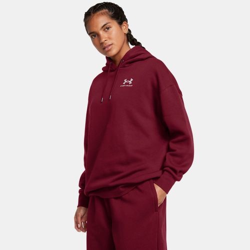 Sweat à capuche oversize Icon Fleece Cardinal / Blanc S - Under Armour - Modalova