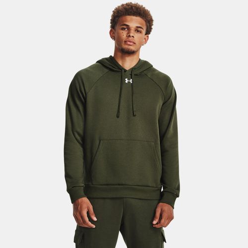 Sweat à capuche Rival Fleece Marine OD / Blanc S - Under Armour - Modalova