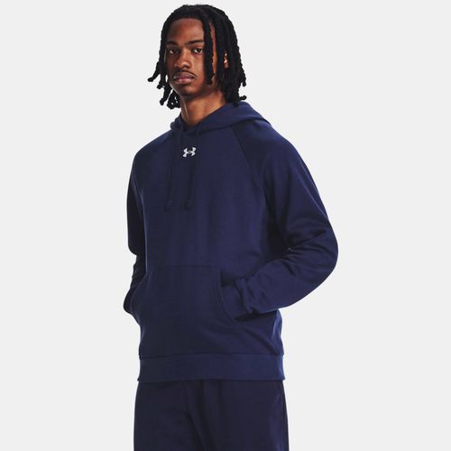 Sweat à capuche Rival Fleece Midnight Marine / Blanc L - Under Armour - Modalova