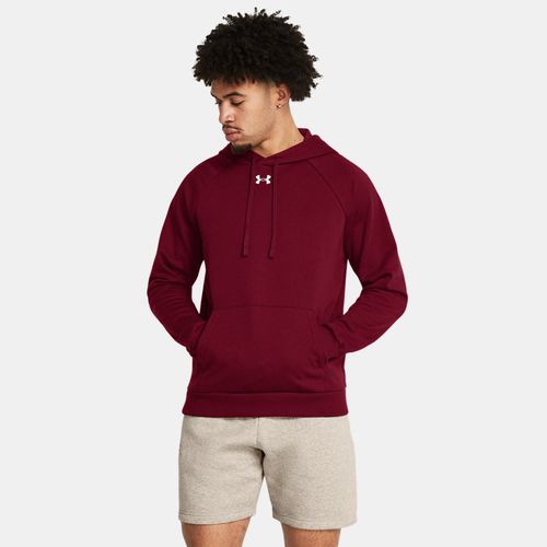 Sweat à capuche Rival Fleece Cardinal / Blanc S - Under Armour - Modalova