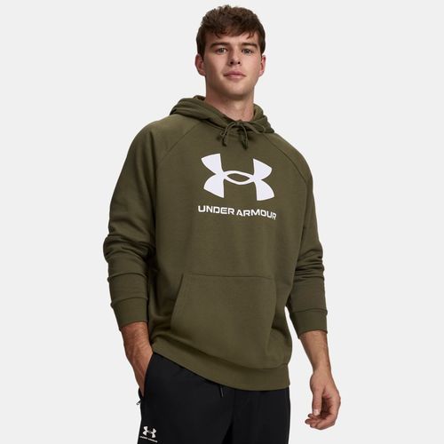 Sweat à capuche à logo Rival Fleece Marine OD / Blanc L - Under Armour - Modalova