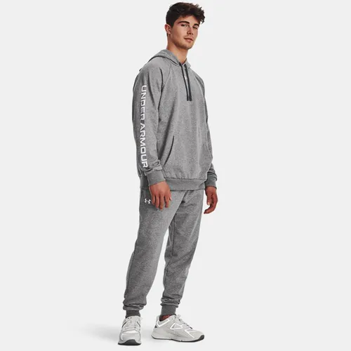 Survêtement Rival Fleece Castlerock Light Heather / Blanc 3XL - Under Armour - Modalova