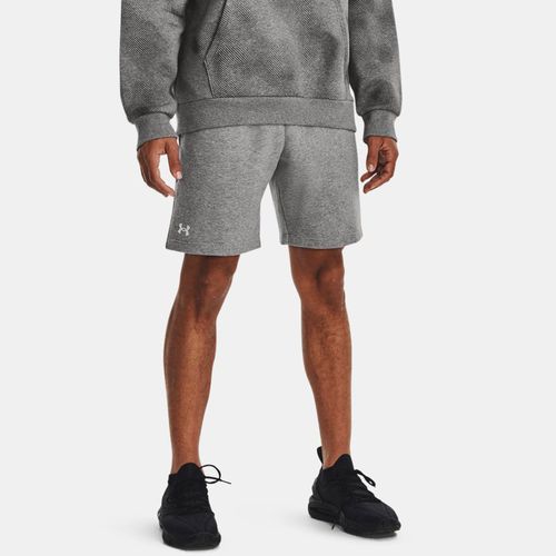 Short Rival Fleece Castlerock Light Heather / Blanc XS - Under Armour - Modalova