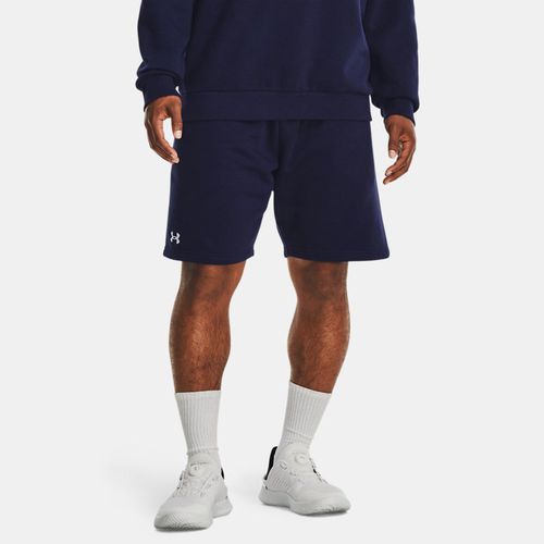 Short Rival Fleece Midnight Marine / Blanc L - Under Armour - Modalova