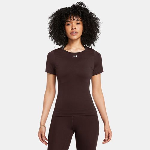 Haut à manches courtes Train Seamless Marron Obsidian / Blanc XL - Under Armour - Modalova