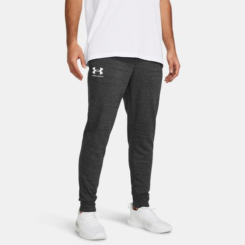 Pantalon de jogging Rival Terry Castlerock Light Heather / Onyx Blanc M - Under Armour - Modalova