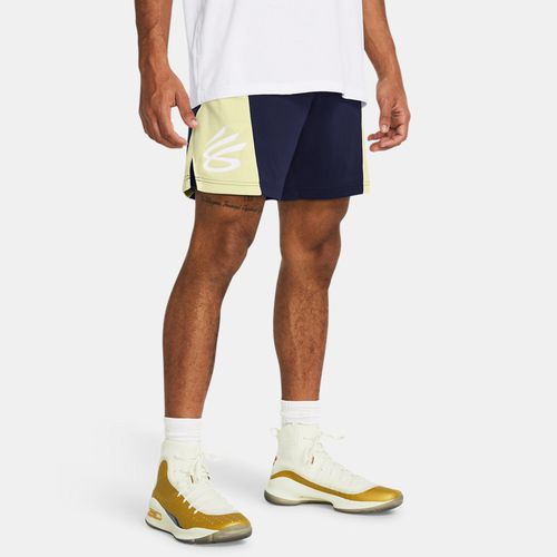 Short Curry Splash Midnight Marine / Lemon Ice / Blanc XXL - Under Armour - Modalova