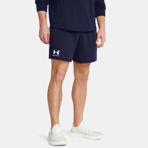 Short Rival Terry 15 cm Midnight Marine / Onyx Blanc 3XL - Under Armour - Modalova