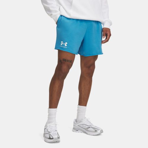 Short Rival Terry 15 cm Ether / Onyx Blanc L - Under Armour - Modalova