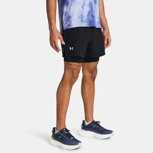 Short 2-en-1 13 cm Launch / / réfléchissant L - Under Armour - Modalova