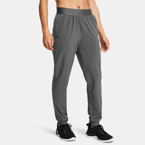 Pantalon taille haute Rival Woven Castlerock / Noir L - Under Armour - Modalova