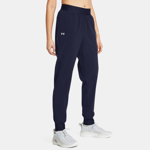 Pantalon taille haute Rival Woven Midnight Marine / Blanc L - Under Armour - Modalova