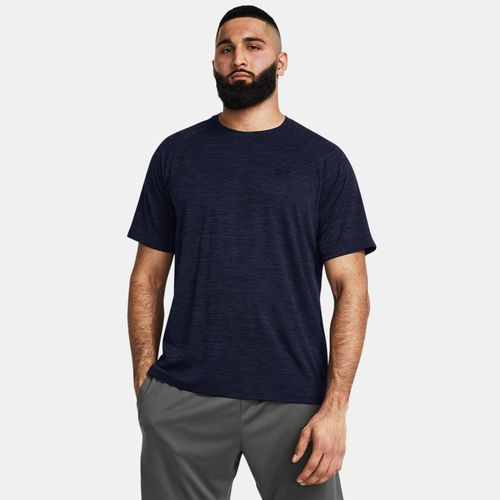 Haut à manches courtes texturé Tech™ Midnight Marine / Noir M - Under Armour - Modalova