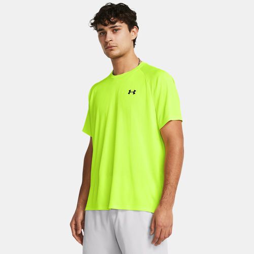 Haut à manches courtes texturé Tech™ High Vis / Silica Vert 3XL - Under Armour - Modalova