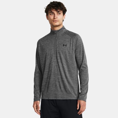Tech™ texturé ½ zip Castlerock / Noir S - Under Armour - Modalova