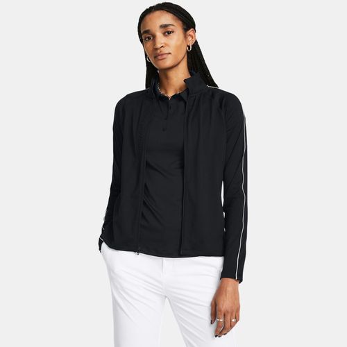 Haut intermédiaire entièrement zippé Storm / Blanc / Blanc L - Under Armour - Modalova