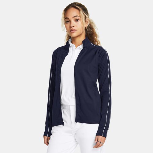 Haut intermédiaire entièrement zippé Storm Midnight Marine / Blanc / Blanc L - Under Armour - Modalova