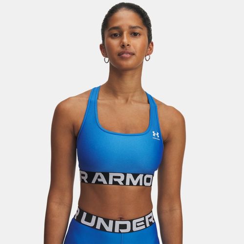 Brassière de sport à logo et maintien modéré HeatGear® Armour Atlantis / Blanc S - Under Armour - Modalova